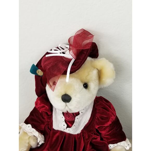 The Brass Button Pearl 11" Pickford Teddy Bears 1985 Stuffed Animal Vintage - Picture 2 of 12